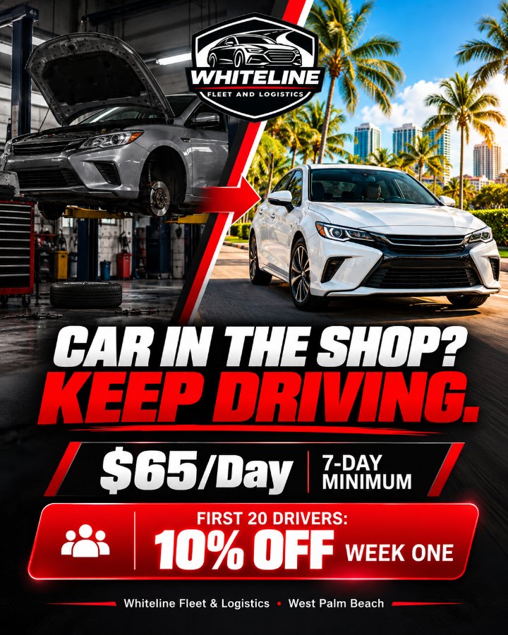 Whiteline Car in the shop? Keep driving.